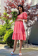 Красива літня сукня для вагітних та годування 2221 1631 персикова