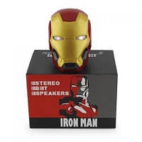 Портативная беспроводная Bluetooth колонка Iron Man Железный человек micro-USB SD/microSD/TF Card