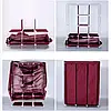 Тканинний складаний шафа для одягу і взуття 175х130х45 см Storage Wardrobe 88130 AN, фото 3