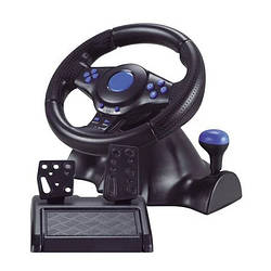 Кермо з педалями 3в1 Vibration Steering wheel Ігровий Геймпад PS2 / PS3 / PC