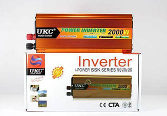 Перетворювач автомобільної напруги інвертор AC/DC SSK 2000W 12V