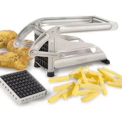 Ручна картофелерезка металева машинка Potato Chipper для нарізки картоплі фрі UN12-15
