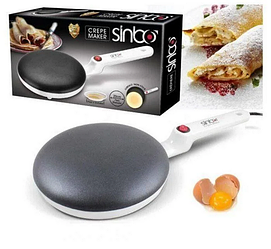 Електрична млинниця заглибна Sinbo SP-5208, електрична сковорідка для приготування млинців