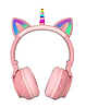 Дитячі бездротові навушники Єдиноріг Cat STN-27 LED Bluetooth навушники з котячими вушками і підсвічуванням, фото 2