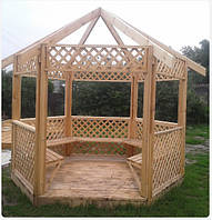 Бесідки для дачі. Бесідки з дерева. Купити альтанку. Садові альтанки.