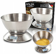 Електронні кухонні ваги з чашею Adler AD 3134 (до 5 кг, Польща)