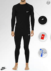 Комплект чоловічої термобілизни (штани та кофта), найкі (Nike)