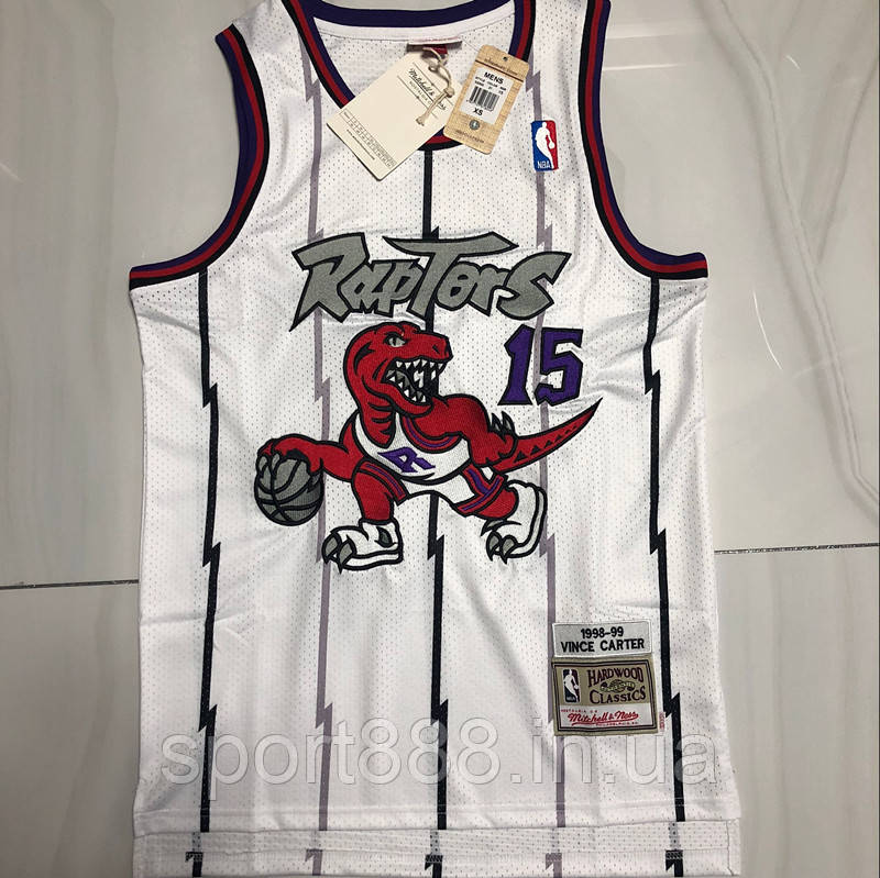 Mitchell@Ness біла чоловіча майка Carter No15 (Картер) команда Toronto Raptors NBA