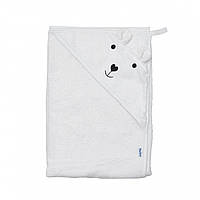 Полотенце детское махровое Bear 100x100, white, белый