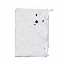 Рушник дитячий махровий Bear 100x100, white, білий