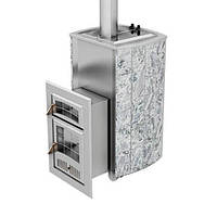 Дровяна піч для бані Інфініті 30 облицювання талькохлорит