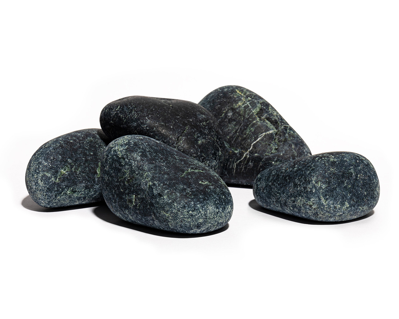 Камень для сауны пироксенит шлифованный (8-15 см) 20 кг для бани и сауны - фото 2 - id-p1642896037