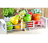Багатофункціональна складана кухонна полиця Kitchen Drain Shelf Rack від 33 см до 48 см, фото 4