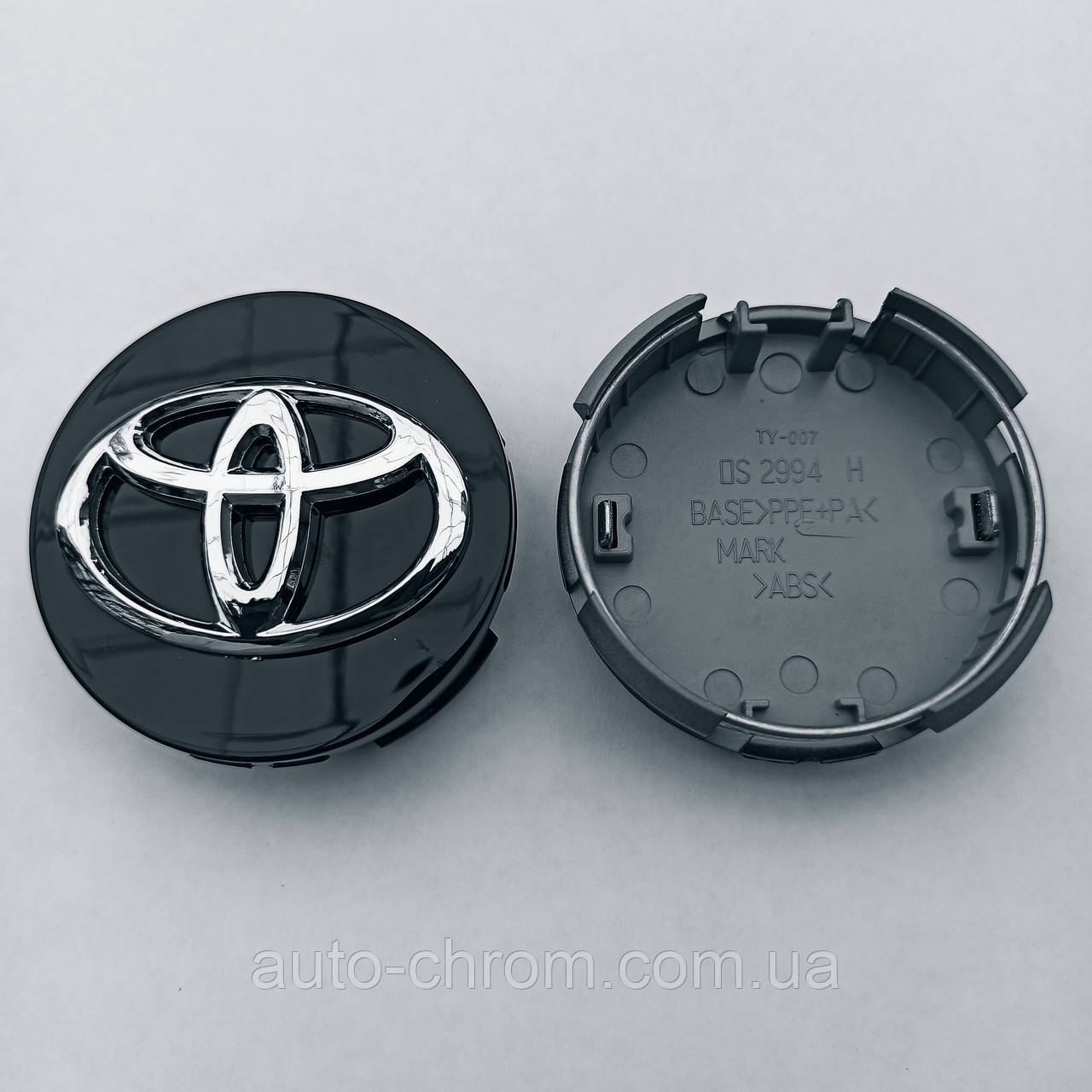Ковпачок у диск Toyota 60*62 мм чорний, фото 1