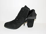 Жіночі демісезонні замкові черевики ботільйони чорні розмір 38, фото 3