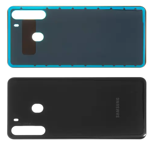 Задня панель корпусу для смартфону Samsung A215 Galaxy A21 чорний