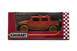 Машина металлическая KT5097Y HUMMER H2 SUV Muddy, фото 10