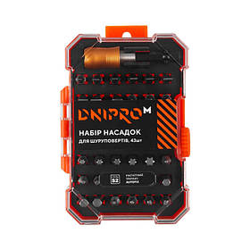 Набір насадок (біт) Dnipro-M 25 мм (S2) 43 шт.