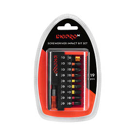 Набір насадок (біт) Dnipro-M 25 мм 19 шт.