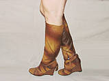 Демісезонні жіночі чоботи на танкетці екошкіра розмір 36, фото 2