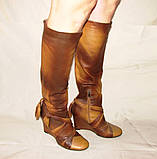 Демісезонні жіночі чоботи на танкетці екошкіра розмір 36, фото 4