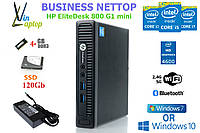 Мини комп, nettop HP EliteDesk 800 G1 mini i5-4590t/4Gb/128Gb/AC ... LAN+WiFi, 120, 4