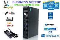 Мини комп, nettop HP EliteDesk 800 G1 mini i5-4590t/4Gb/128Gb/AC ... Да, 240, 4