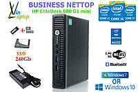 Мини комп, nettop HP EliteDesk 800 G1 mini i5-4590t/4Gb/128Gb/AC ... LAN+WiFi, 240, 4