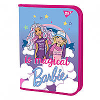 Папка для зошитів YES пластикова на блискавці В5 Barbie