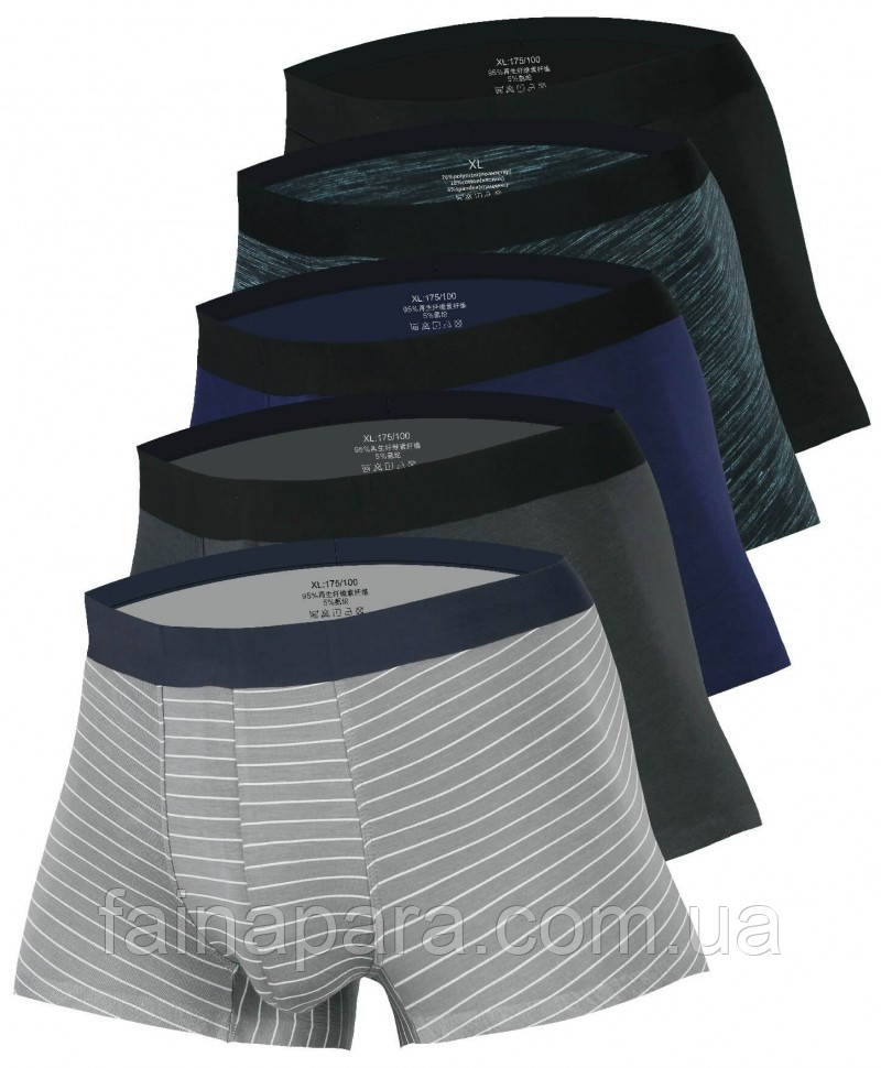 Чоловічі безшовні бамбукові труси боксери Indena L, фото 1
