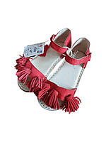 Замшевые сандали для девочки Reserved Размер 29 (17.5см), 30 (18см) красные