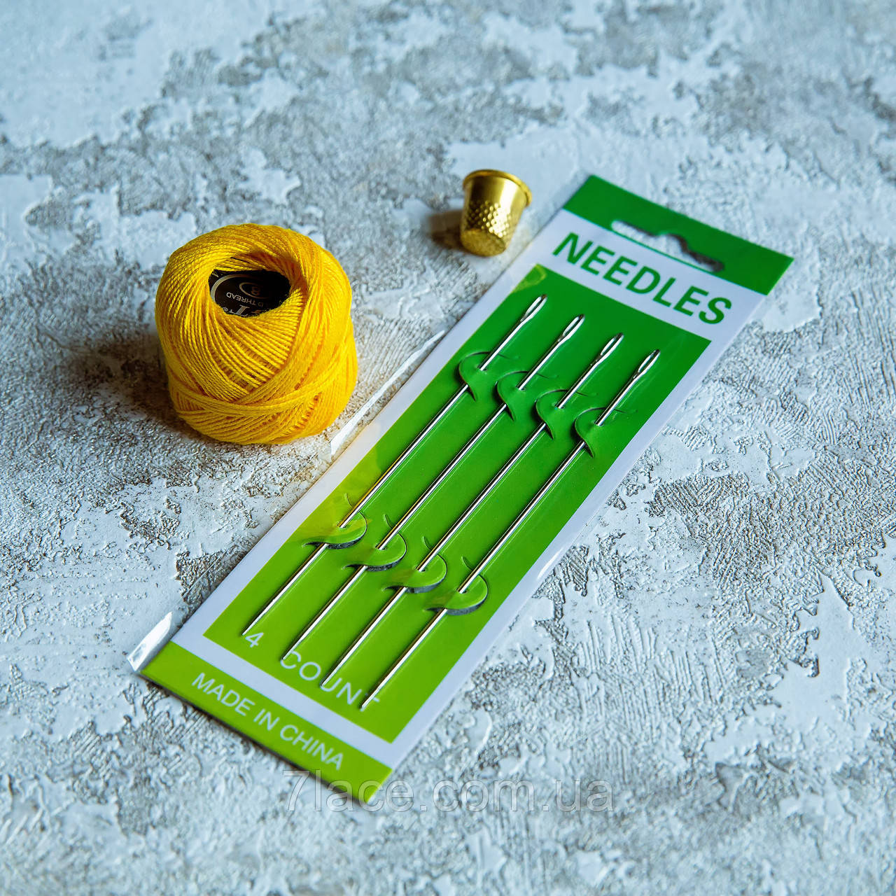 Набір голок швейних ручних / довжина 12,5 см / в упаковці 4 шт / замовлення від 1 уп, фото 1