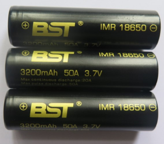Акумулятор BST 18650 Li-Ion 3200 mAh 3,7V чорний