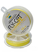 Шнур плетеный NTEC Fly-Cat Fluro Yellow 137м, Ø0.14мм, 6.8кг