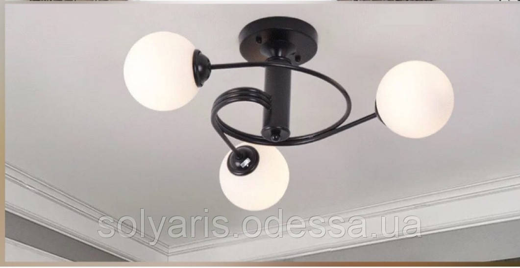 Люстра 7529768-3 BK+WH, фото 1
