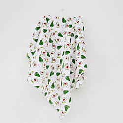 Пелюшка муслінова бавовняна Авокадо 75*90 см Minikin