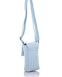 Жіноча сумка через плече в 3-х кольорах. Блакитний., фото 2