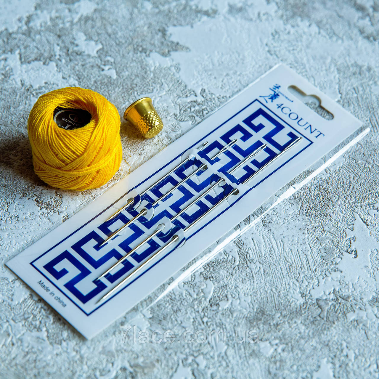 Набір голок швейних ручних/довжина від 15 до 7,5 см/у пакованні 4 шт./замовленні від 1 уп, фото 1