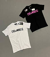 Мужская футболка Дискваред2. Футболка мужская брендовая черная, белая