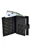 Чоловіче портмоне з відділенням для паспорта Desisan 072-01 чорний, фото 5