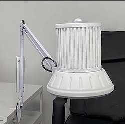 Витяжка для педикюру з лампою та кріпленням для педикюрного візка Витяжка педикюрна з фільтром AIR DUST_1/1