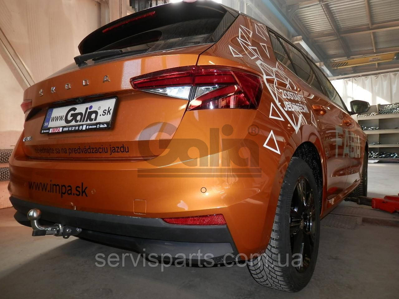 Оцинкованный фаркоп на Skoda Fabia IV хетчбэк 2021- (Шкода Фабия) - фото 6 - id-p1643075696