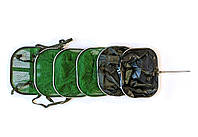 Садок квадратный Dr.Agon 40х30см довжина 2.5 метра с колышком (спортивный, прорезиненная сетка)