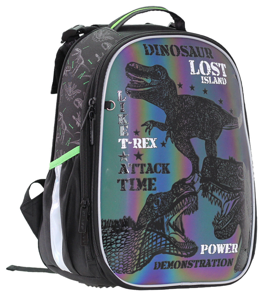 Рюкзак ортопедичний Class SchoolCase Mini "T-rex power" 35x27x16 см, 14 л, 750 г, чорний (2209C)