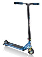 Трюковый самокат Globber STUNT GS 900 Deluxe Black-Blue Neo Chrome от 8 лет до 100 кг (627-100)