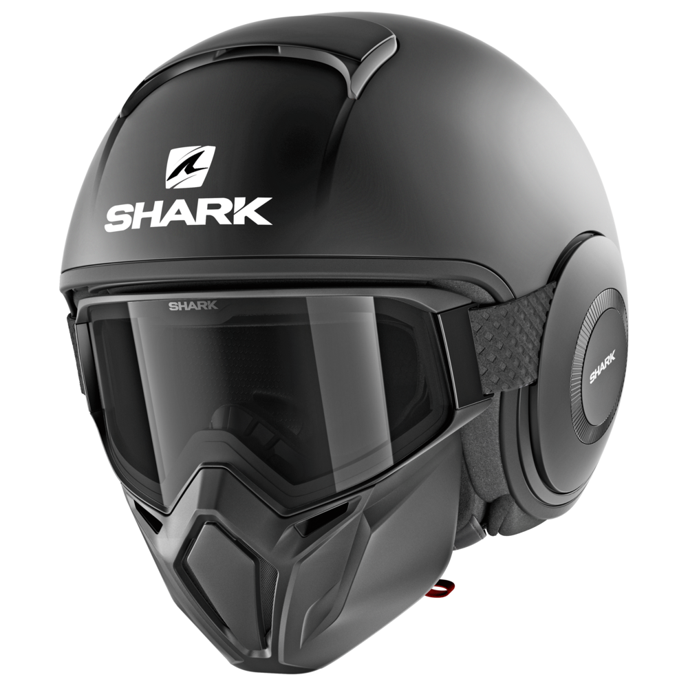 Мотошолом SHARK Street Drak Чорний матовий, фото 1
