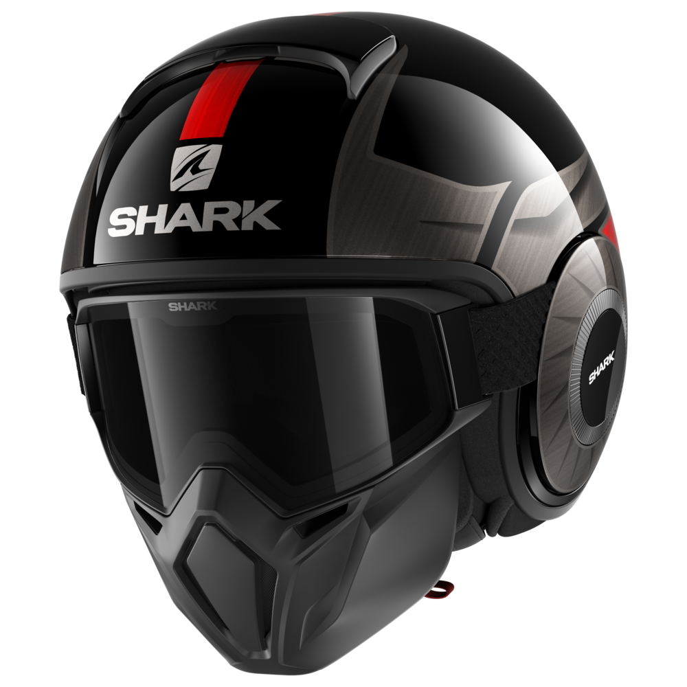 Мотошлем Shark Street-Drak Tribuet Red