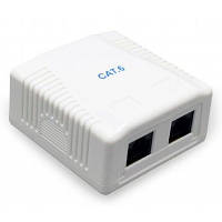 Розетка мережевої Cablexpert RJ45x2 FTP, cat.6 (NCAC-2F6-01)