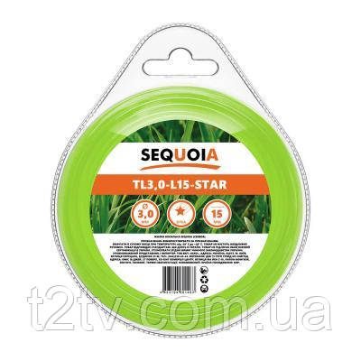 Жилка косильна SEQUOIA 3.0 мм * 15 мм, зірка (TL3.0-L15-Star)