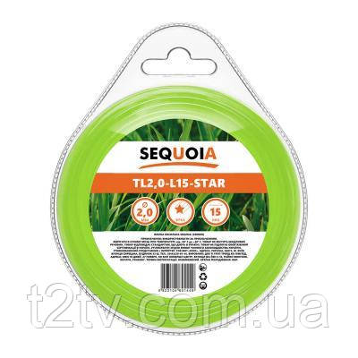 Жилка косильна SEQUOIA 2.0 мм * 15 мм, зірка (TL2.0-L15-Star)